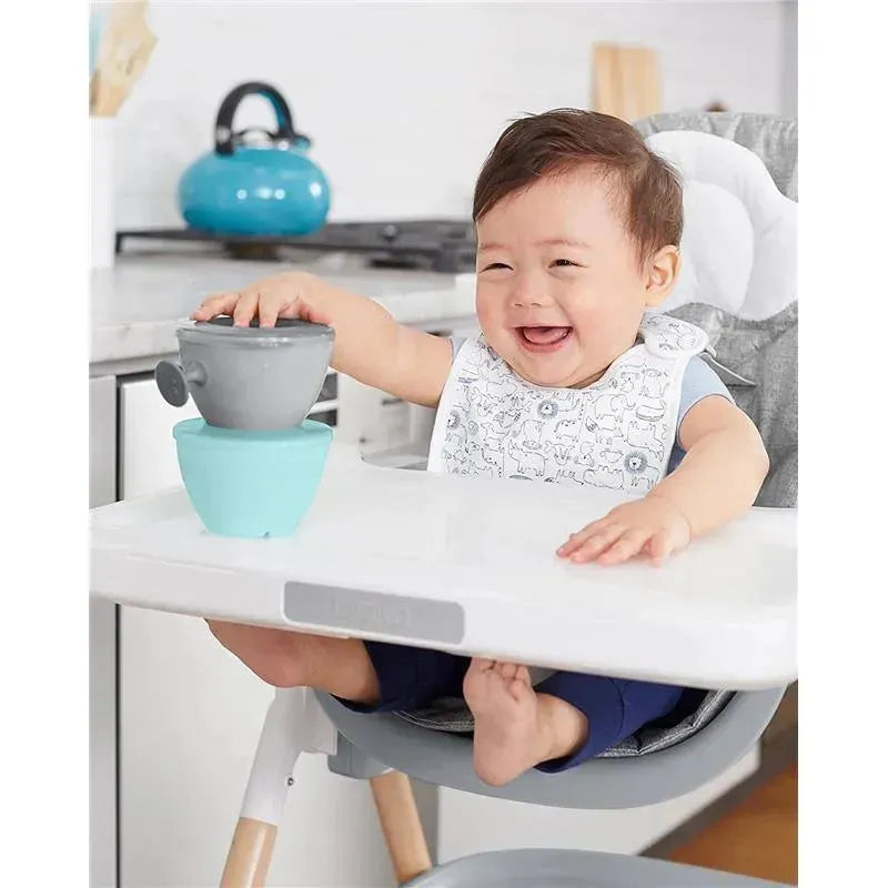 Skip Hop - Baby Feeding Mealtime Set, Teal and Grey Image 4