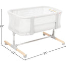 Skip Hop - Baby Bassinet, Cozy Up 2-in-1 Bedside Sleeper & Bassinet, Grey Image 3
