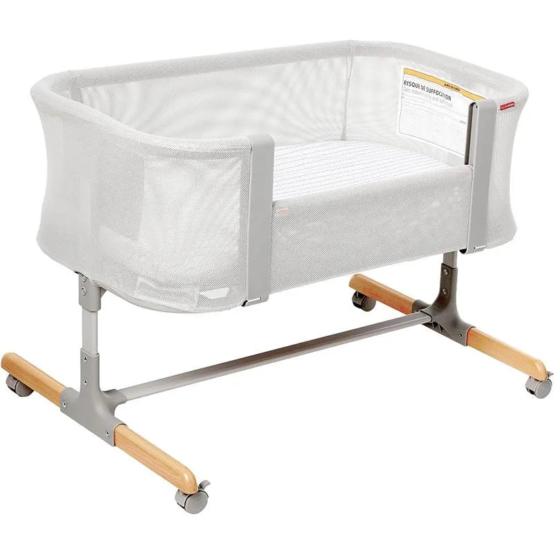 Skip Hop - Baby Bassinet, Cozy Up 2-in-1 Bedside Sleeper & Bassinet, Grey Image 5