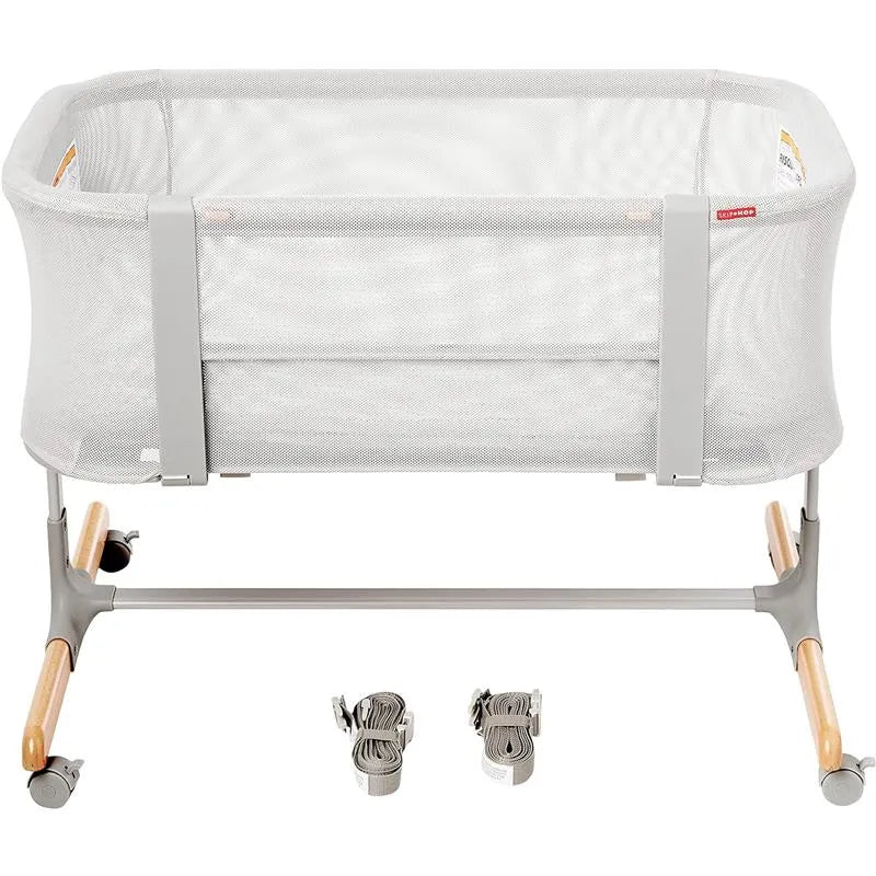 Skip Hop - Baby Bassinet, Cozy Up 2-in-1 Bedside Sleeper & Bassinet, Grey Image 6