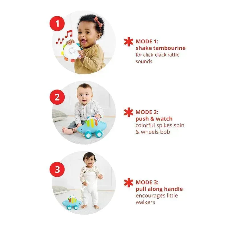 Skip Hop - Dinosaur Pull Along Baby Musical Toy, 3-in-1 Image 4