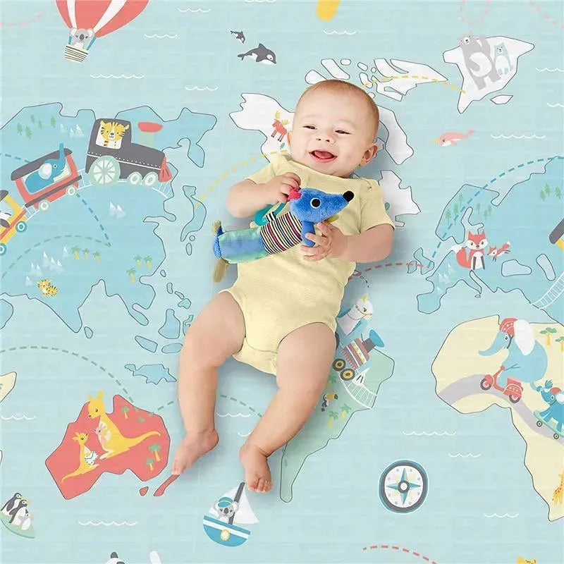 Skip Hop Doubleplay Reversible Playmat Little Travelers, Multicolor Image 6