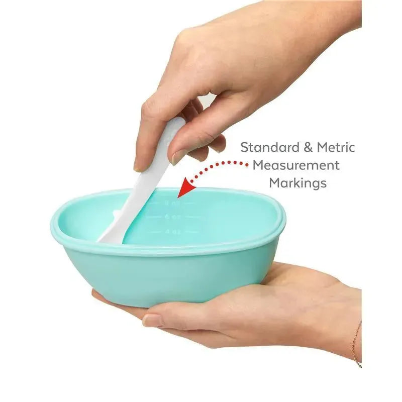 Skip Hop - Easy-Pack Mealtime Feeding Set - 6pk, Teal and Grey Image 5