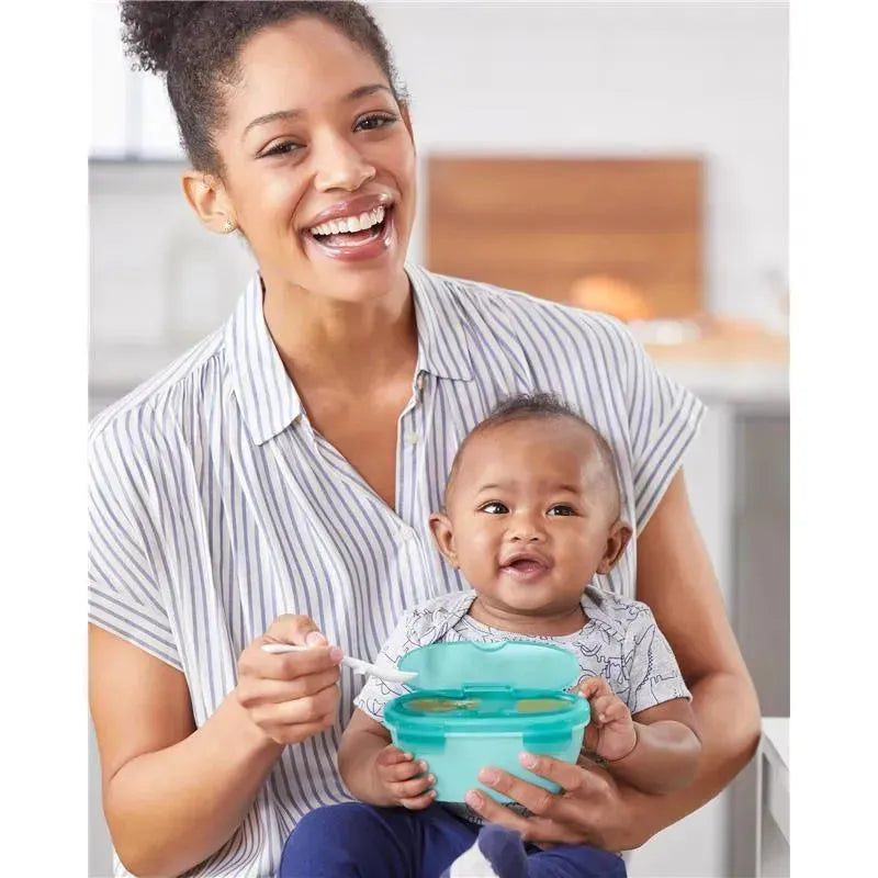 Skip Hop - Easy-Pack Mealtime Feeding Set - 6pk, Teal and Grey Image 4