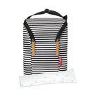 Skip Hop - Grab & Go Double Bottle Bag, Black/White Stripe Image 2