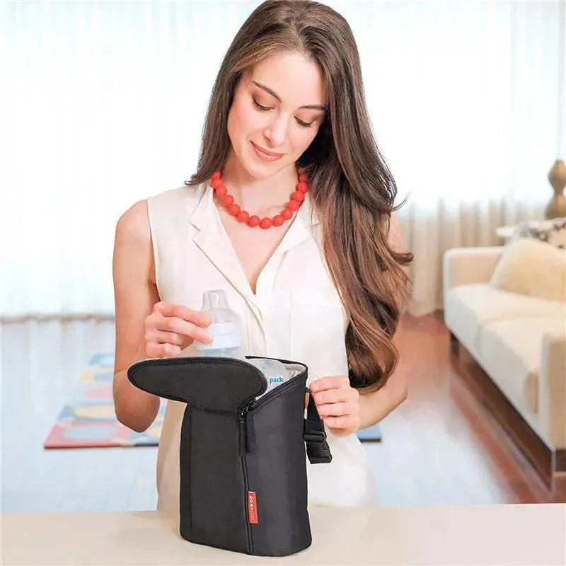 Skip Hop - Grab & Go Double Bottle Bag, Black Image 4