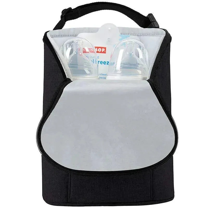 Skip Hop Grab & Go Double Bottle Bag, Black Image 4