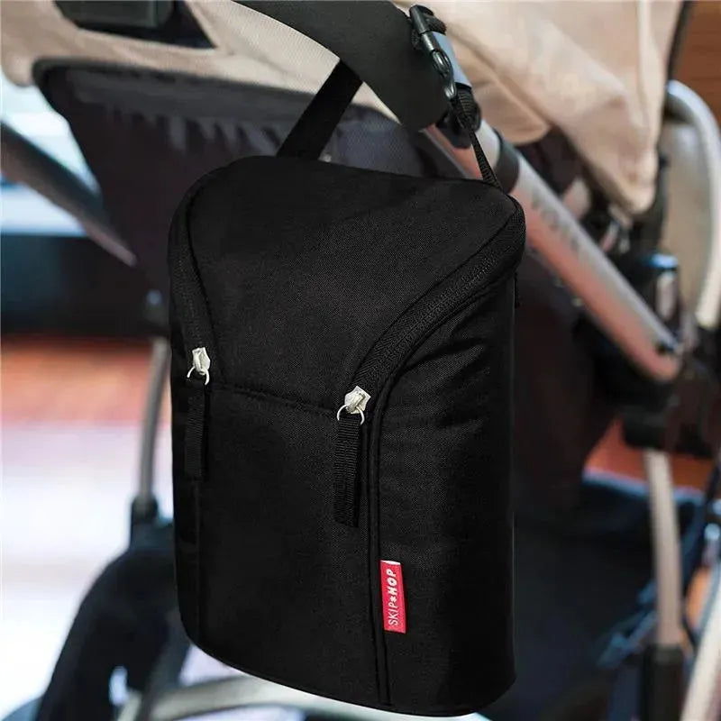 Skip Hop - Grab & Go Double Bottle Bag, Black Image 5
