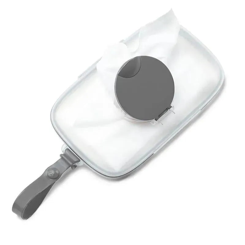 Skip Hop Grab & Go Snug Seal Wipes Case, Gray Image 2