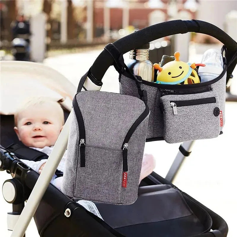 Skip Hop Grab & Go Stroller Organizer, Heather Grey Image 11