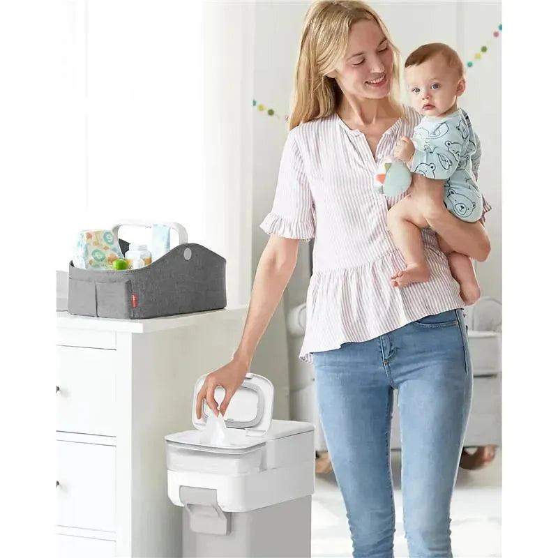 Skip Hop - Nursery Style Wipes Holder, White Image 6