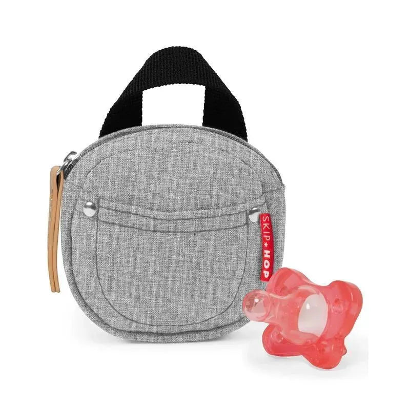 Skip Hop Pacifier Pocket - Grey Melange Image 3