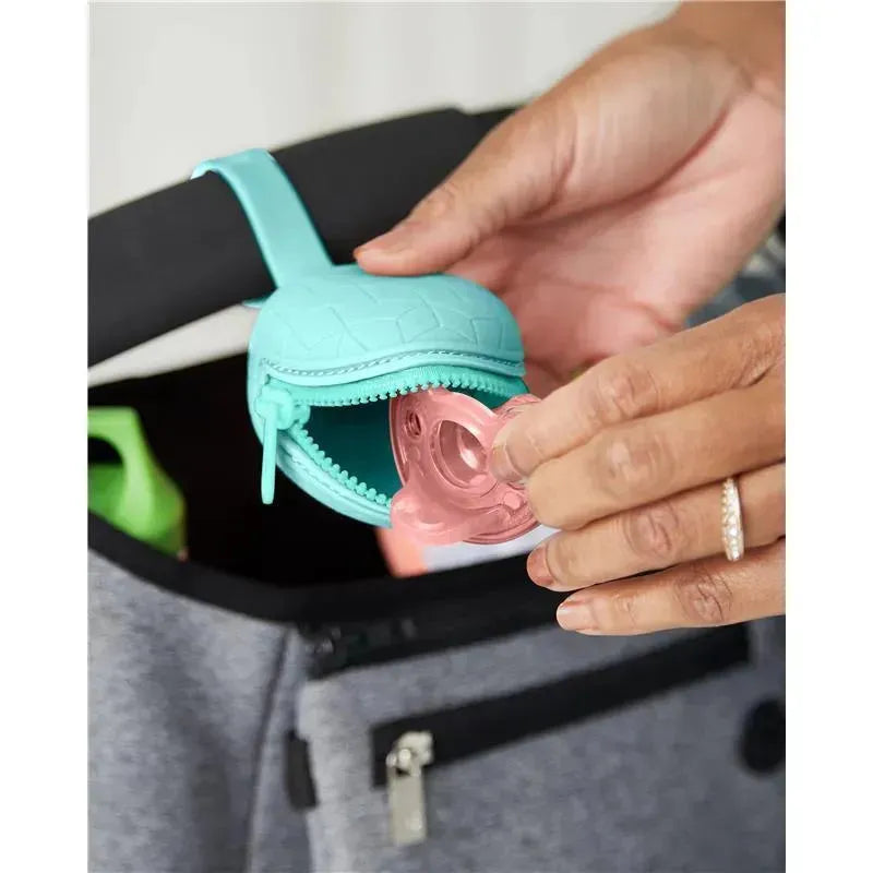 Skip Hop - Silicone Pacifier Holder, Teal Image 4