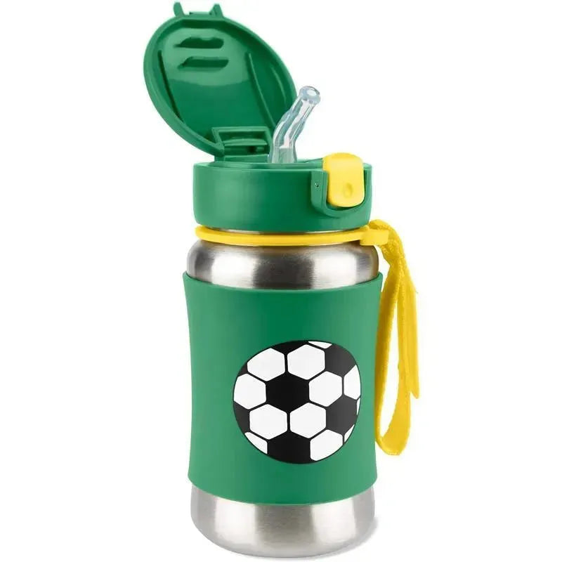 Skip Hop - Sparks Stainless Steel Straw Bottle, Soccer Image 2