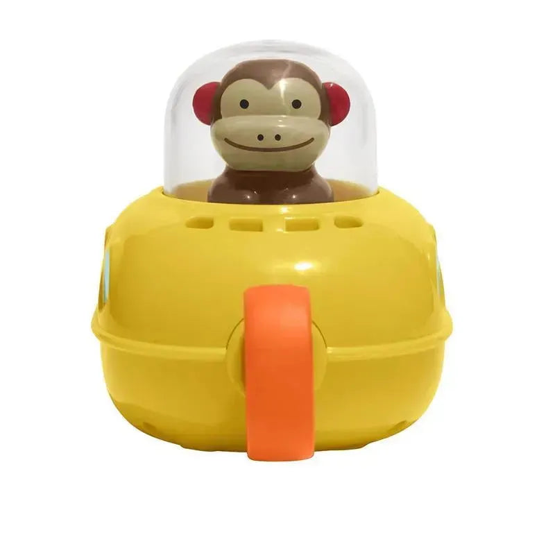 Skip Hop Zoo Bath Pull and Go Submarine, Monkey Image 1