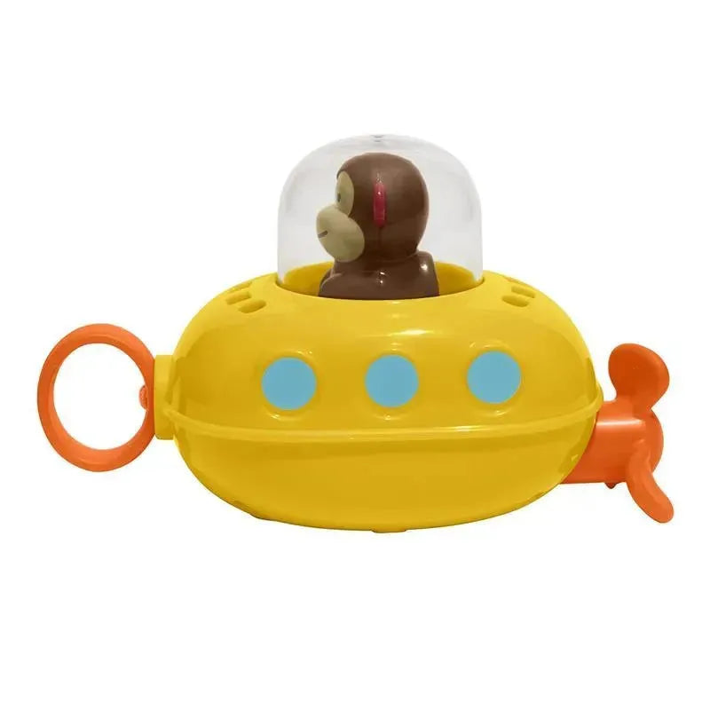 Skip Hop Zoo Bath Pull and Go Submarine, Monkey Image 2