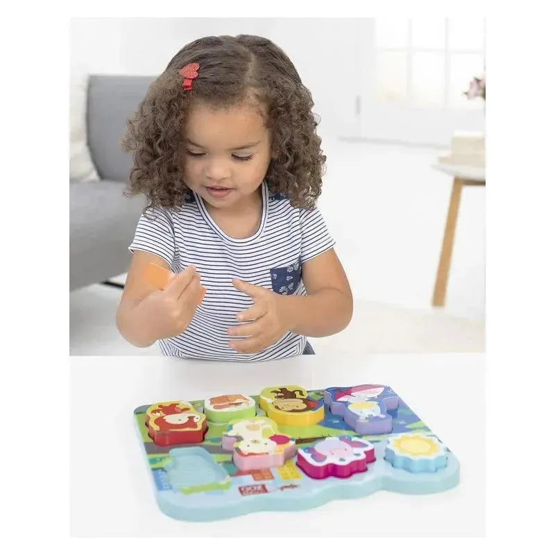 Skip Hop - Baby's First Puzzle, Zoo Park - 8 puzzle pieces & puzzle board Image 6