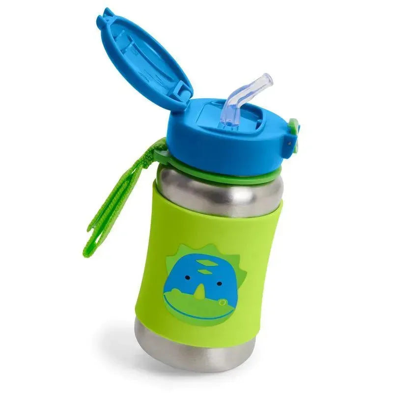 Skip Hop - Zoo Stainless Steel Straw Bottle, Dino Image 3