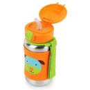 Skip Hop Zoo Stainless Steel Straw Bottle, Dog Image 2