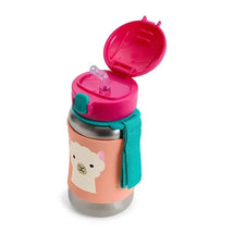 Skip Hop - Zoo Stainless Steel Straw Bottle, Llama Image 2
