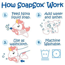 Soap Sox Toy Sponge Nova The Unicorn Image 2