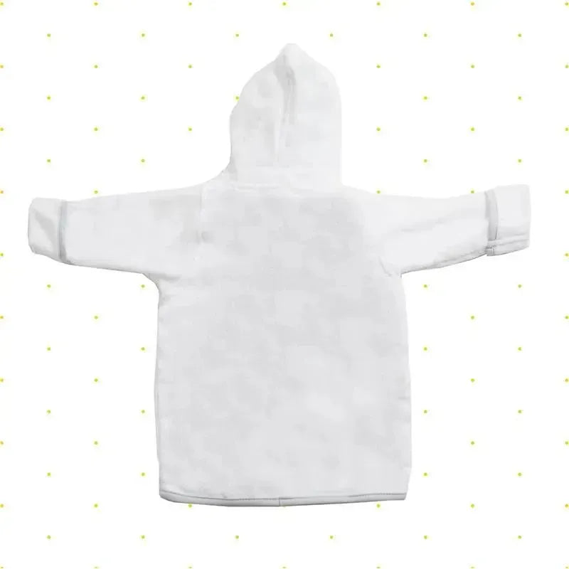 Spasilk - 100% Cotton Hooded Terry Bathrobe with Booties Baby One Size Gifts, White Lion Image 2