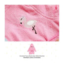 Spasilk - Hooded Terry Bathrobe Flamingo with Booties Image 2