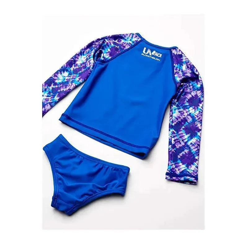 Speedo Printed L/S 2Pc Set, Deep Sapphire.