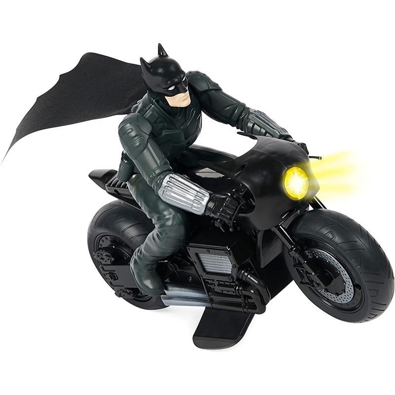 Spin Master Batman Batcycle Movie RC with Batman Rider Image 4