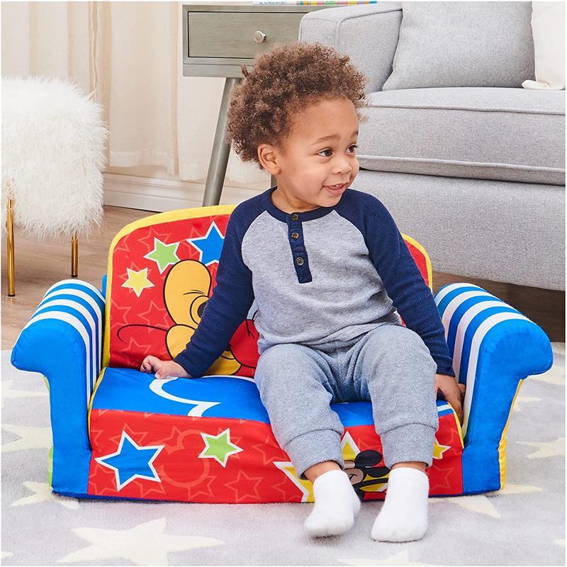 Marshmallow Furniture - Sofá para niños, 2 en 1, de espuma, abatible.