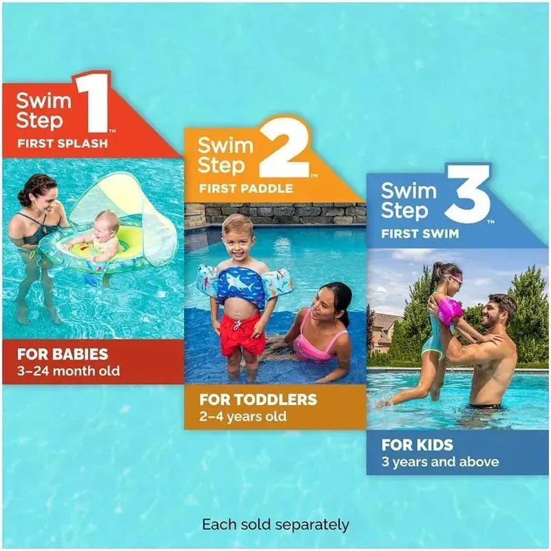 Spin Master - Swimways Sun Canopy Baby Boat, Toys for Kids Aged 9-24 Months, Mermaid Image 7