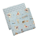 Stephen Joseph - 2Pk Western Muslin Blanket Set Image 1