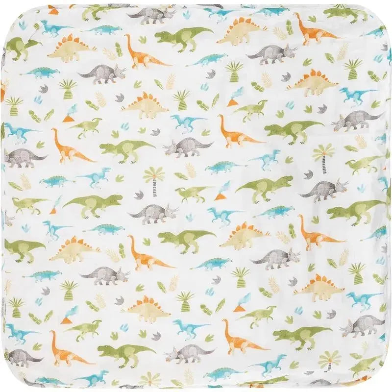 Stephen Joseph - Muslin Hooded Towel With Washcloth, Dino Image 3