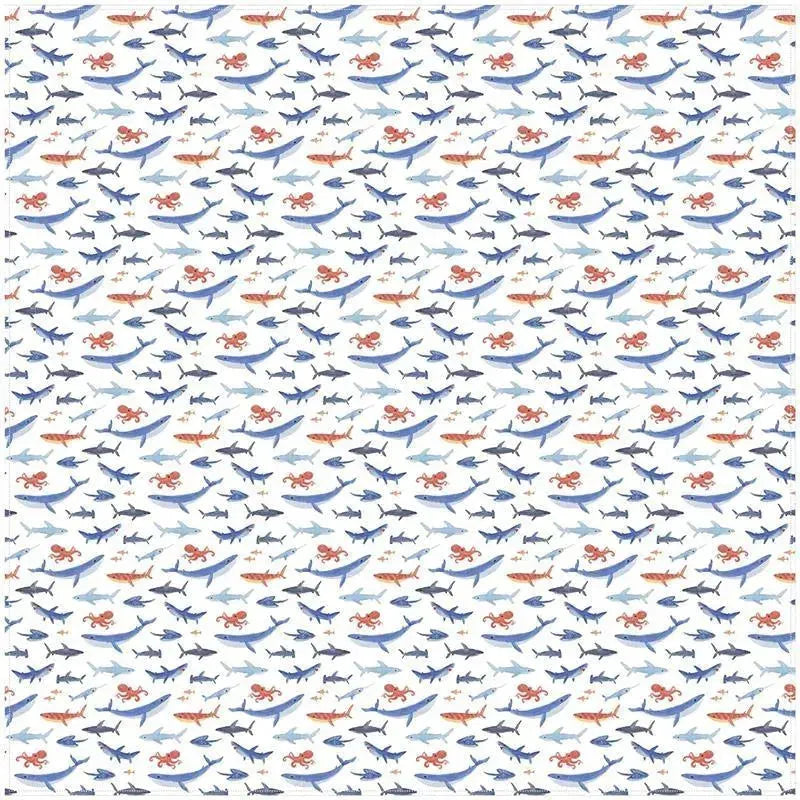 Stephen Joseph - Muslin Blankets, Shark  Image 2