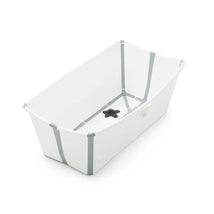 Stokke Flexi Bath Folding Baby Bathtub - White/Grey Image 1