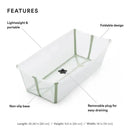 Stokke - Flexi Bath X-Large, Transparent Green Image 2