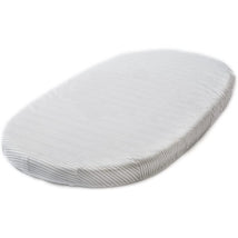 Stokke - Sleepi Fitted Sheet by Pehr, Stripes Away Pebbles Image 1