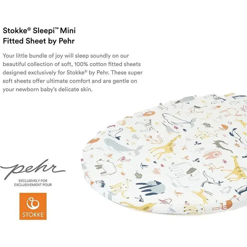 Stokke - Sleepi Mini Fitted Sheet by Pehr, Into The Wild Image 2