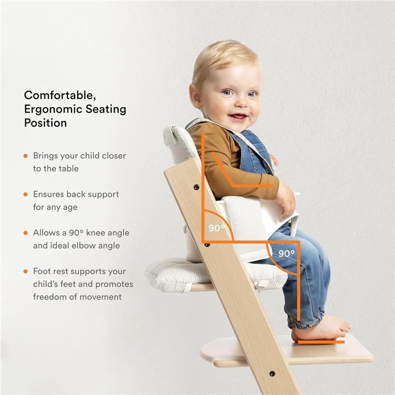 Stokke - Tripp Trapp Complete High Chair, Whitewash/Nordic Grey Image 5