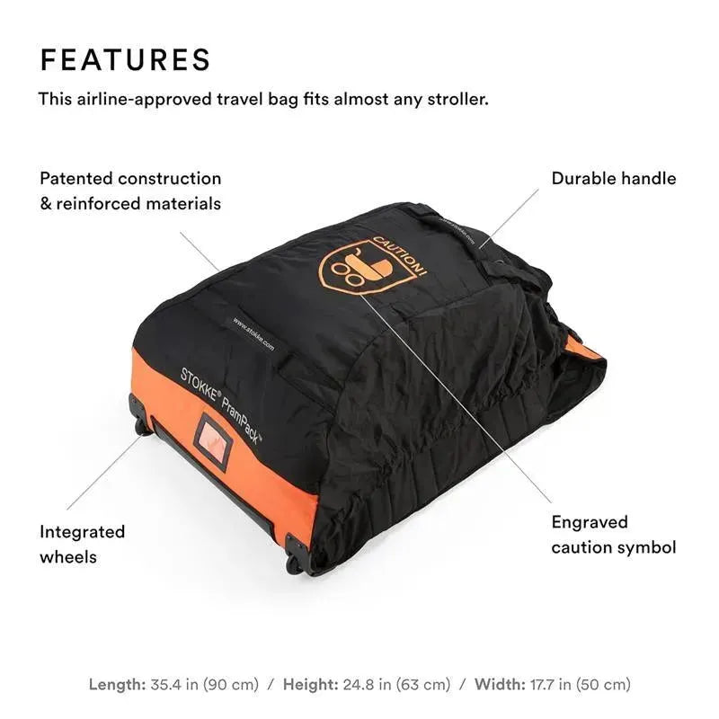 Stokke - PramPack, Black & Orange Image 2