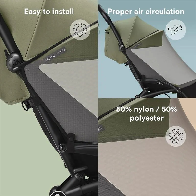 Stokke - Yoyo® 6+ Mosquito Net, Black Image 3