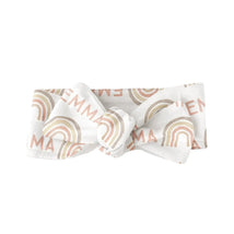 Sugar + Maple Personalized Bow | Rainbow Neutral - MacroBaby