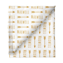 Sugar + Maple Personalized Stretchy Blanket | Arrow - MacroBaby