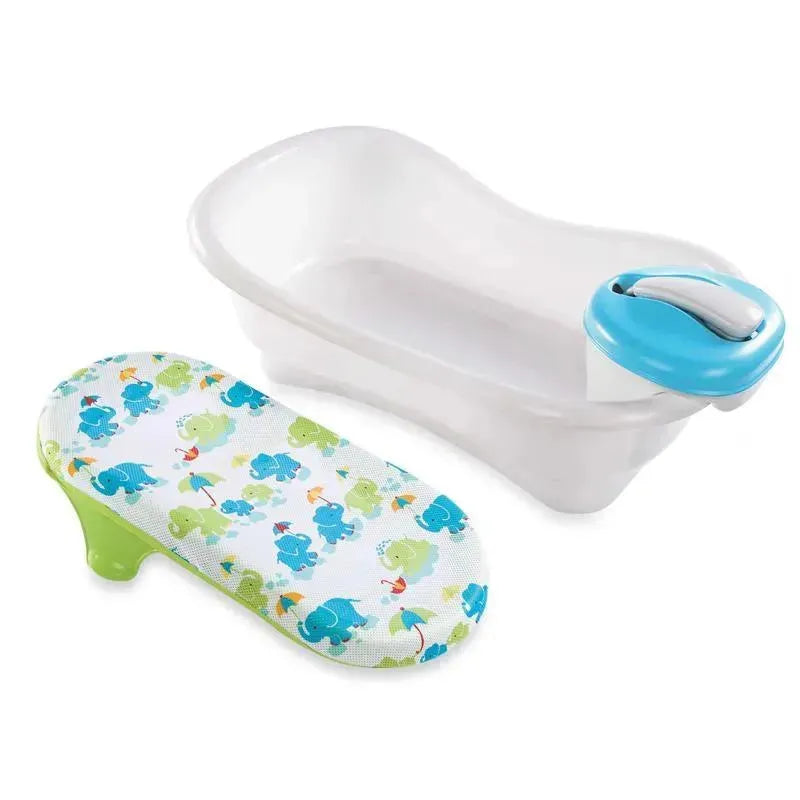 Summer Infant Newborn-to-Toddler Bath Tub Center & Showerin Blue Image 1