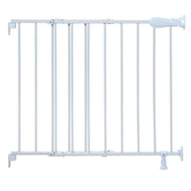 Summer Infant Simple-To-Secure Walk Thru Baby Gate, White Metal Image 1