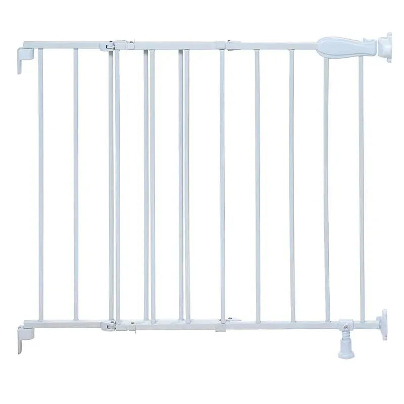 Summer Infant Simple-To-Secure Walk Thru Baby Gate, White Metal Image 1