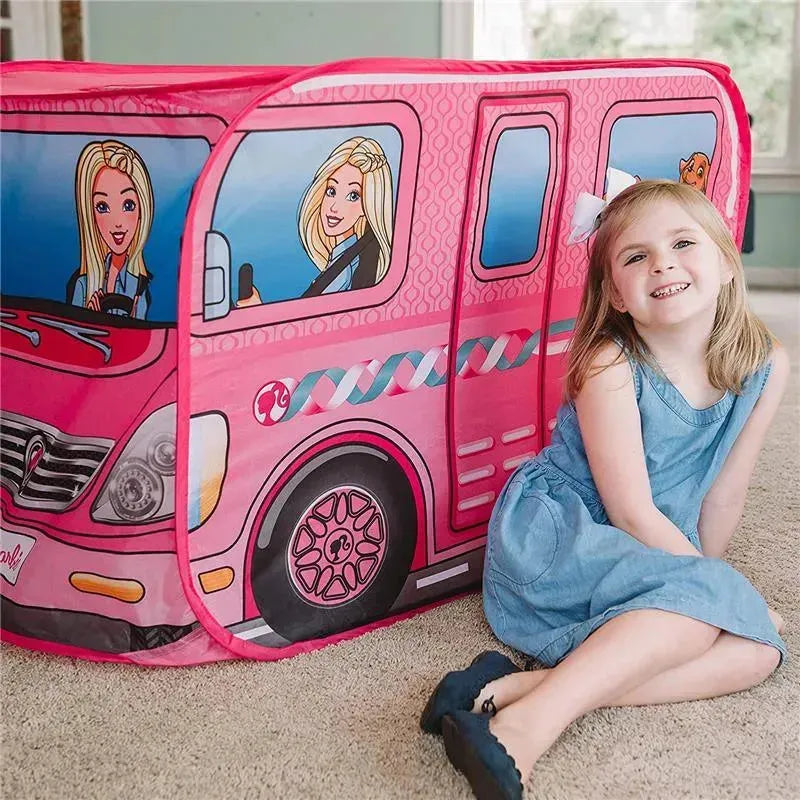 Sunny Days - Barbie Dream Camper Pop Up Play Tent Pink Image 7