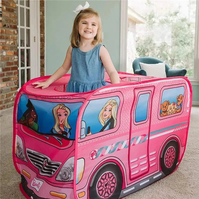 Sunny Days - Barbie Dream Camper Pop Up Play Tent Pink Image 5