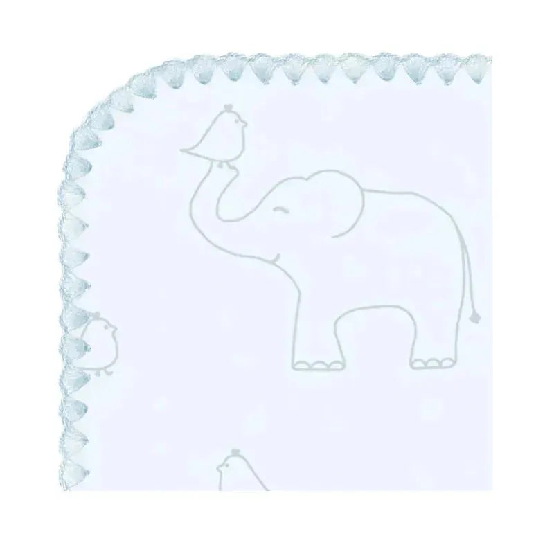 Swaddle Designs - Ultimate Swaddle Blanket, Sterling Deco Elephants, Blue Image 3