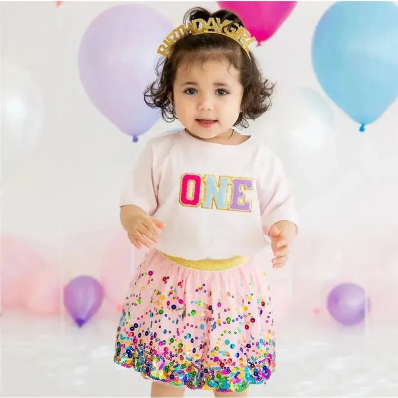 Sweet Wink - First Birthday Patch Short Sleeve T-Shirt Kids Birthday Image 3
